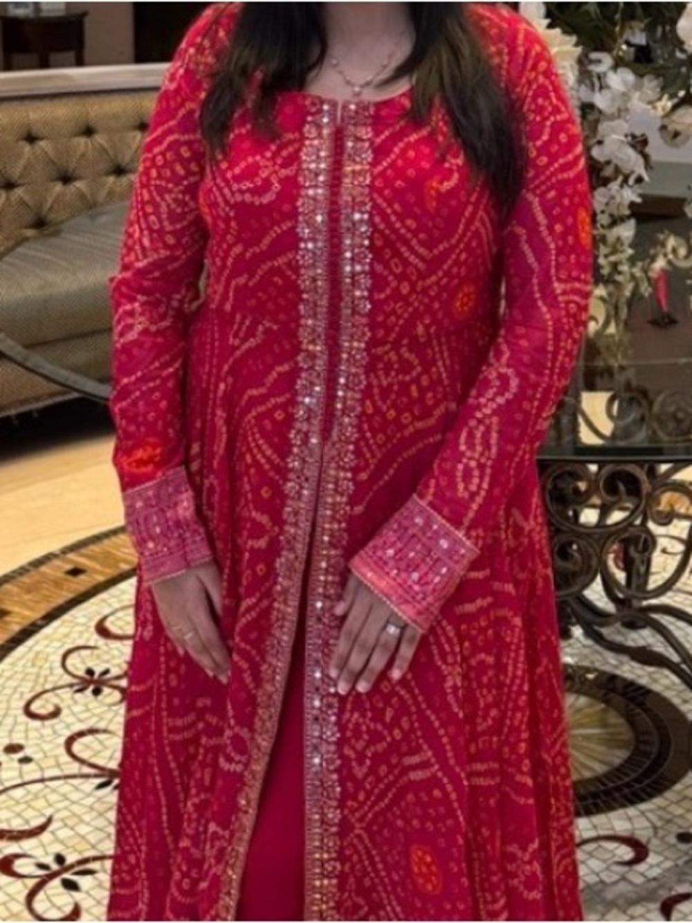 Elegant Red Women Salwar